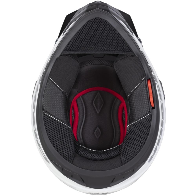 Enduro mootorratta kiiver Cassida Tour 2.0 Crew matt must-valge