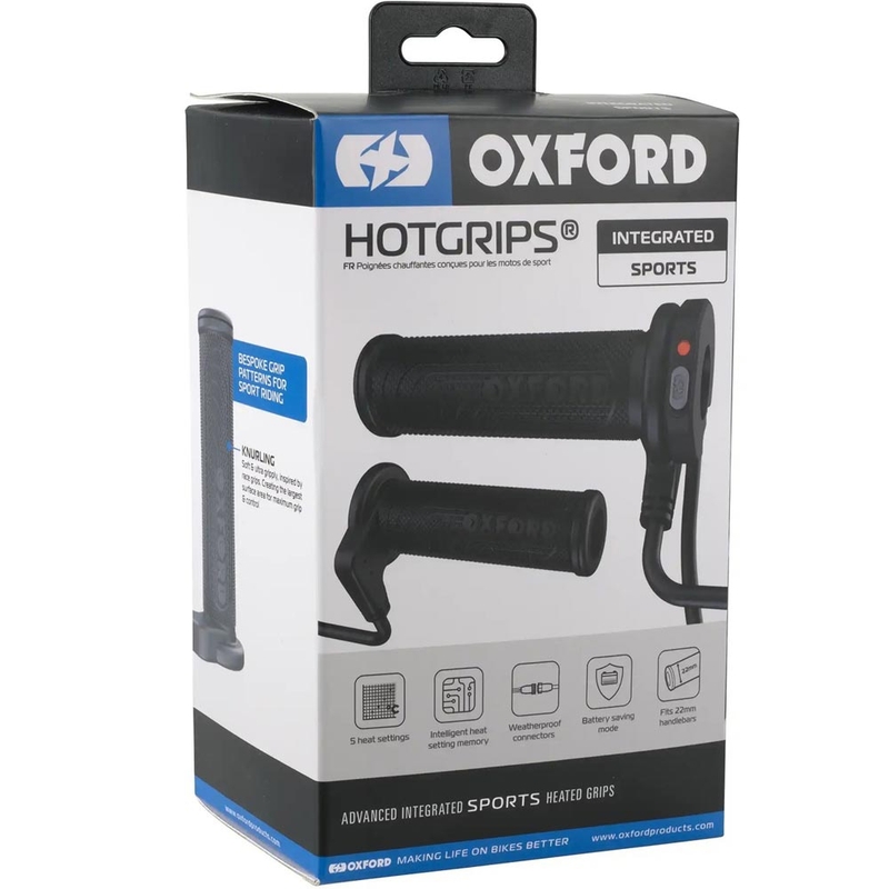 Oxford HotGrips Advanced Integrated Sport soojendusega käepidemed, mustad