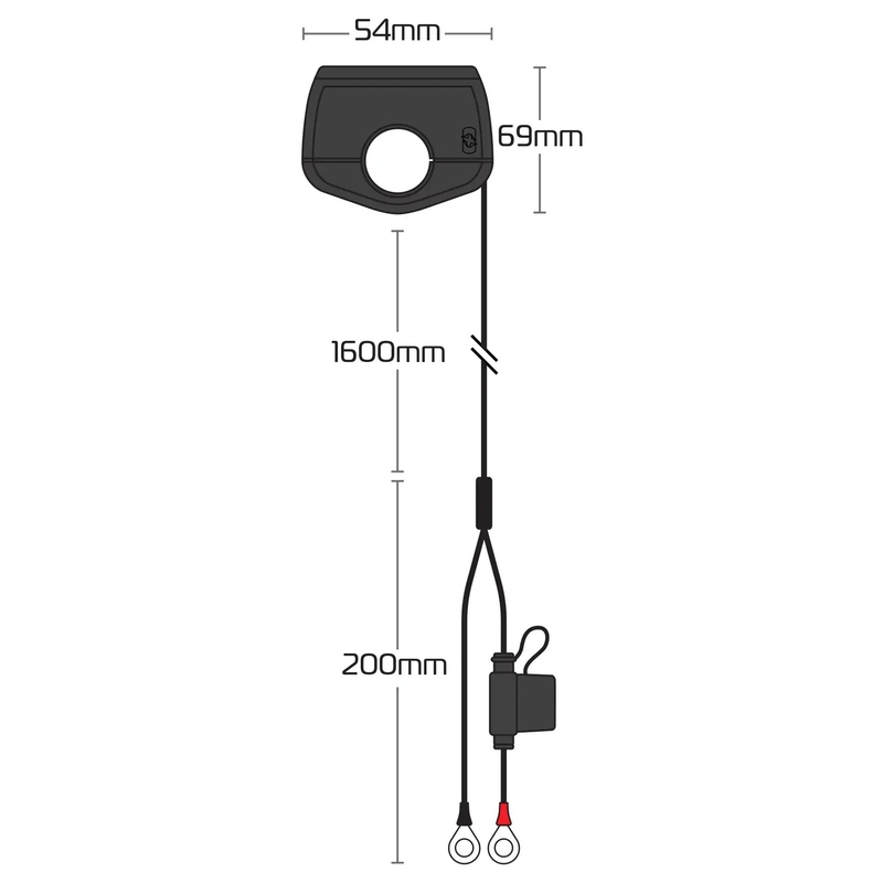 Oxfordi õhuke pesa USB-C ja USB-A, must