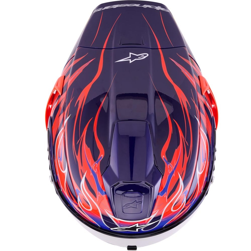 Alpinestars Supertech R-10 Flyte täismaskiiver, piiratud väljaanne, Jorge Martin, lilla-punane