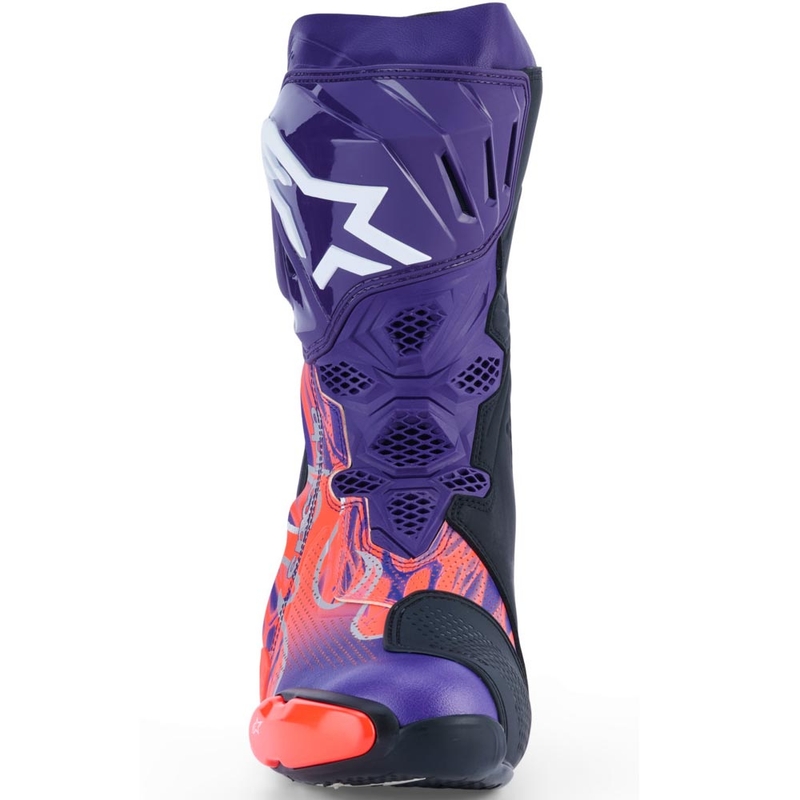 Alpinestars Supertech R ventileeritavad Flyte mootorrattasaapad, piiratud väljaanne, Jorge Martin lilla-punane-must