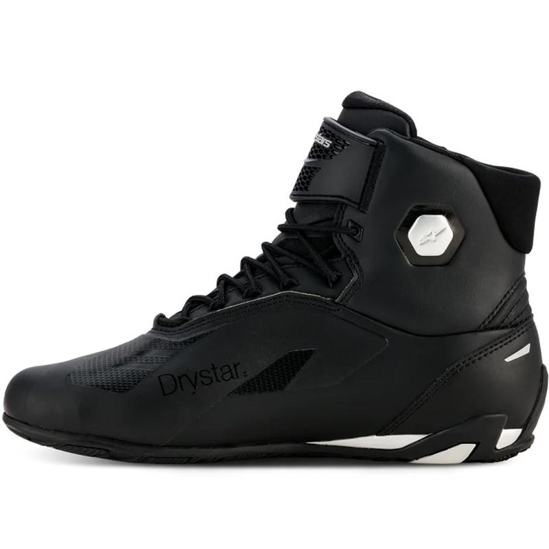 Alpinestars Stella Faster-4 Drystar naiste mootorrattasaapad must-hõbedane