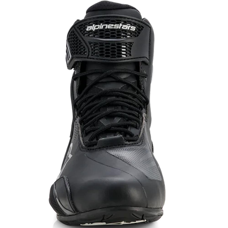 Alpinestars Stella Faster-4 Drystar naiste mootorrattasaapad must-hõbedane