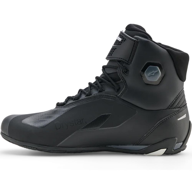 Alpinestars Faster-4 Drystar mootorrattasaapad must-tumehall-valge