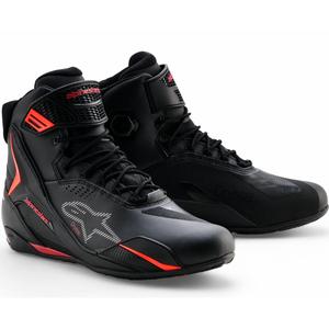 Alpinestars Faster-4 Drystar mootorrattasaapad must-punane