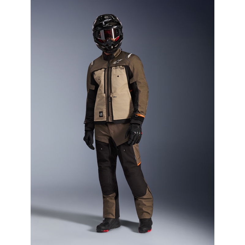 Alpinestars Cusco Drystar mootorratta jope pruun-must