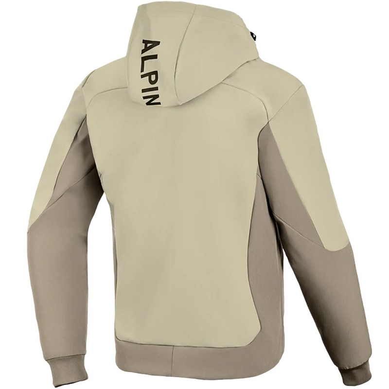 Alpinestars Radium Tech kapuutsiga liiva-pruun mootorratta dressipluus