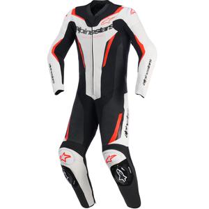 Alpinestars GP Force V2 kaheosaline nahkkombinesoon must-valge-fluopunane