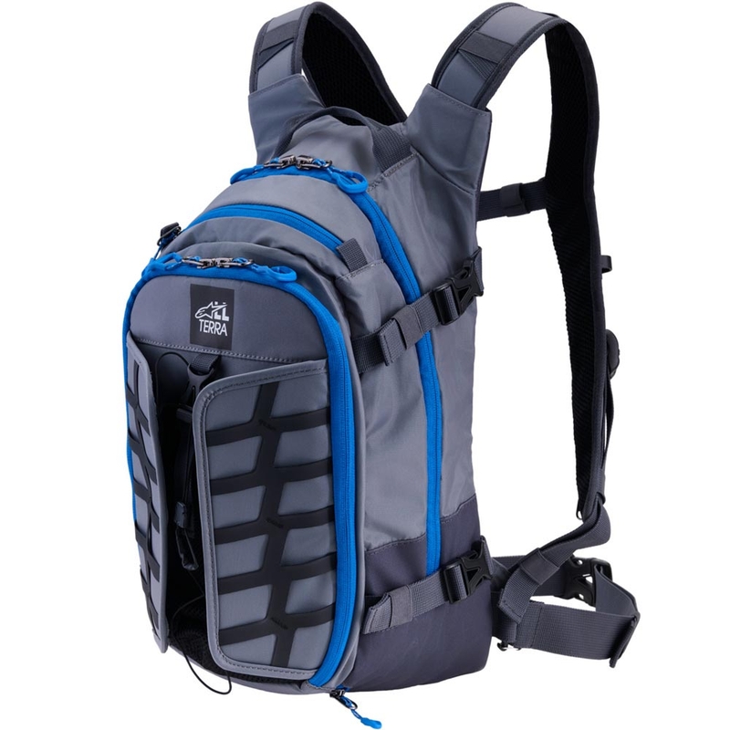 Alpinestars AT-15 mootorratta seljakott tumehall-hall-sinine 15 l
