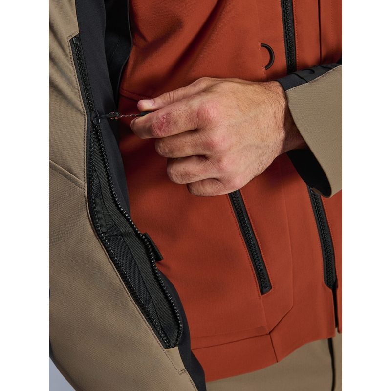 Alpinestars AMT-8 Stretch Drystar XF mootorratta jope pruun-oranž-must