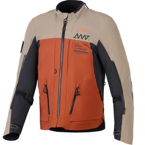 Alpinestars AMT-8 Stretch Drystar XF mootorratta jope pruun-oranž-must
