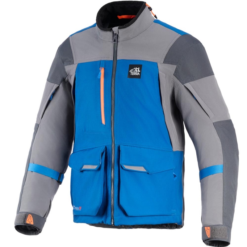 Alpinestars Maxdura Drystar XF mootorratta jope sinine-tumehall