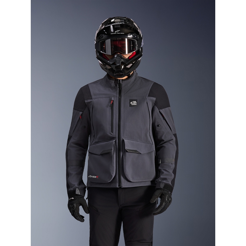Alpinestars Maxdura Drystar XF mootorratta jope tumehall-must