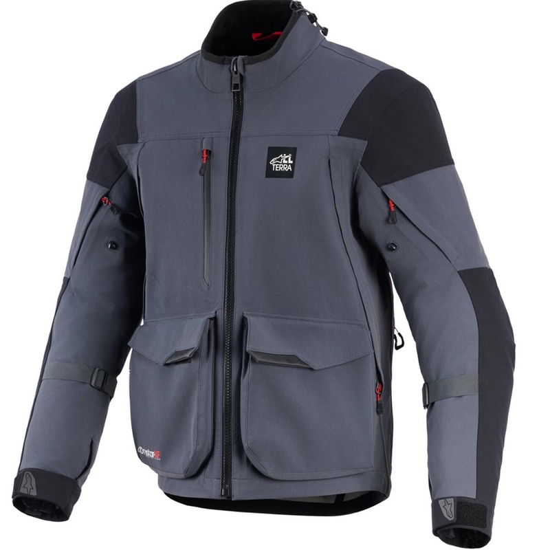 Alpinestars Maxdura Drystar XF mootorratta jope tumehall-must