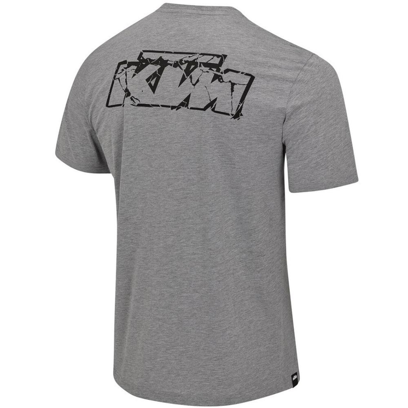 KTM logoga T-särk helehall melanž