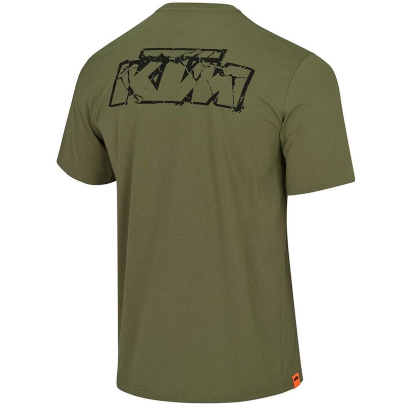 KTM logoga T-särk khaki värvi