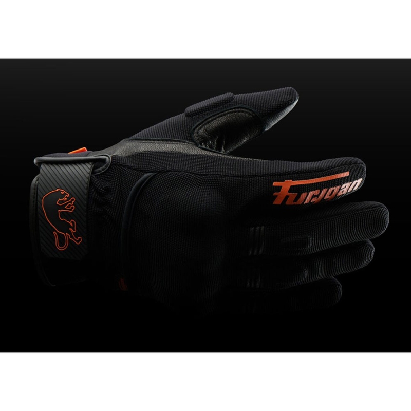 Furygan Jet D3O Evo mootorratta kindad must-oranžid