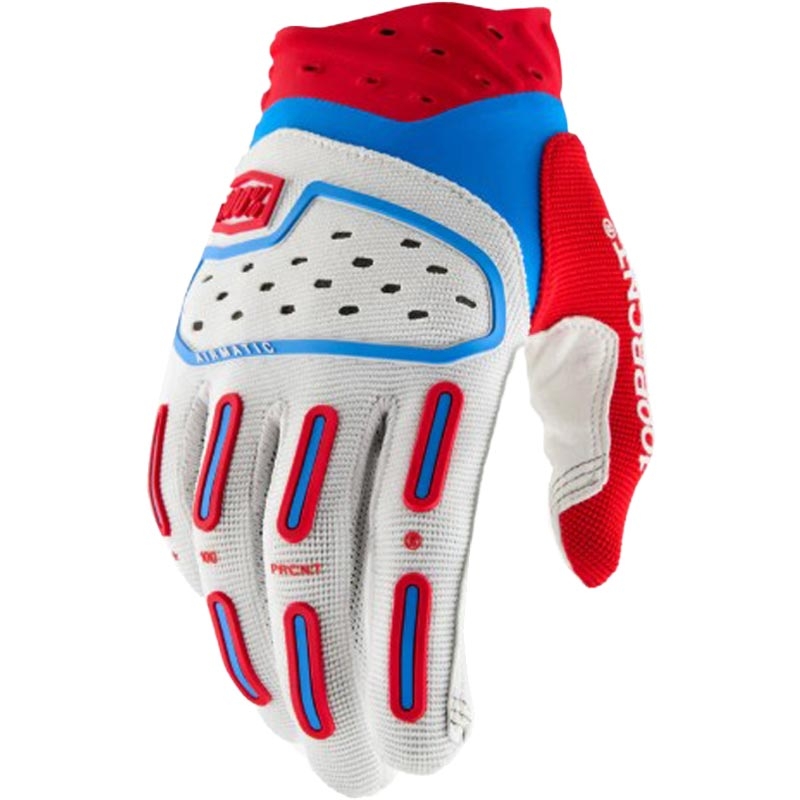 Motokrossi kindad 100% Airmatic 2 punane-valge-sinine