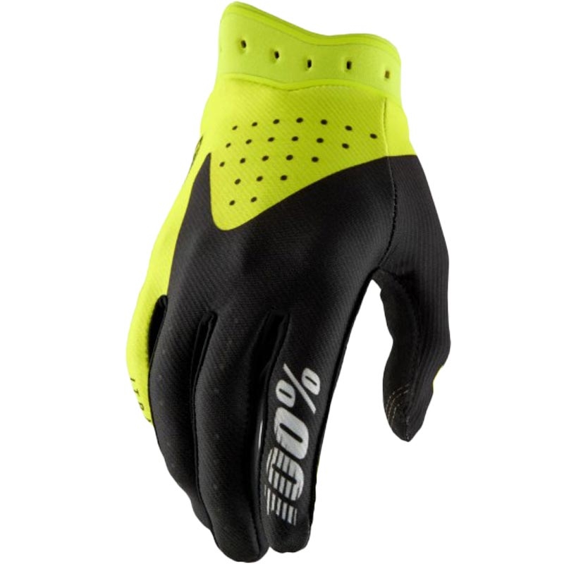 Motokrossi kindad 100% iTrack must-fluorestseeruv kollane