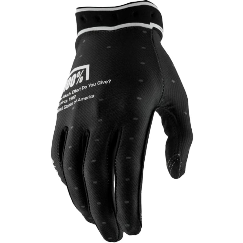 Motokrossi kindad 100% Ridefit mustad