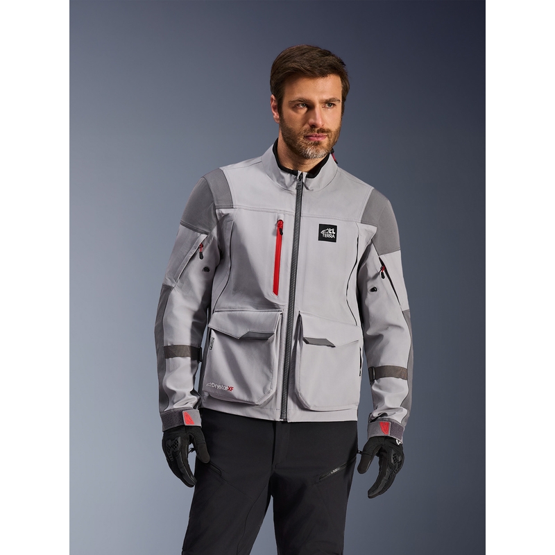 Alpinestars Maxdura Drystar XF mootorratta jope helehall-tumehall