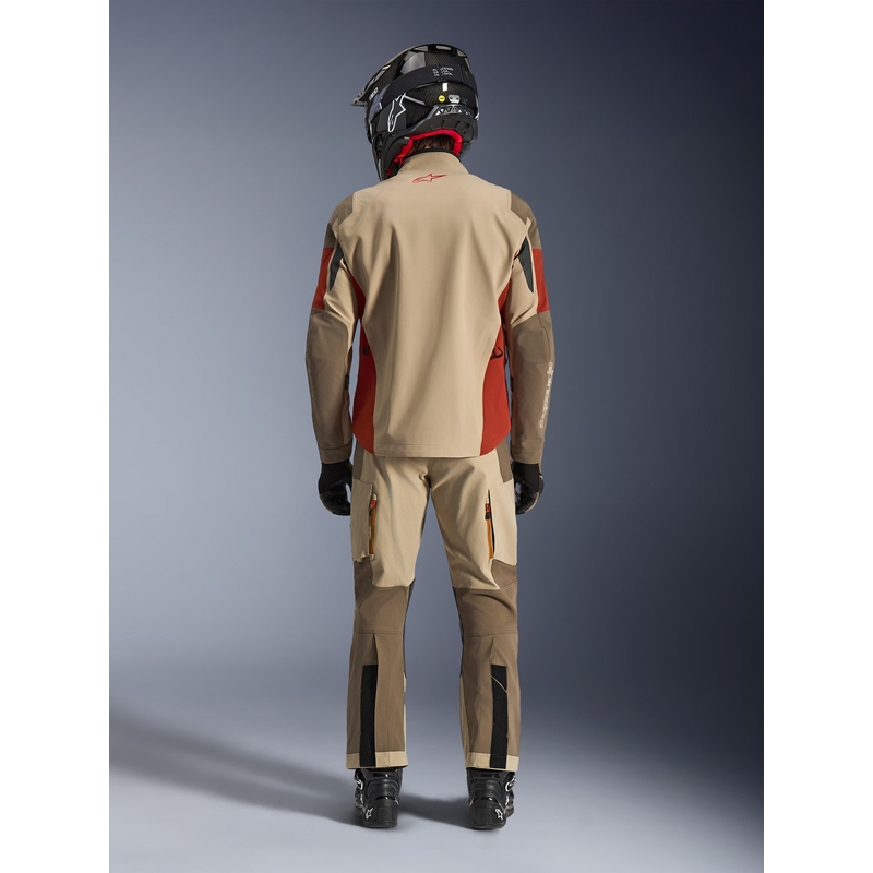 Alpinestars Maxdura Drystar XF mootorratta jope pruun-oranž