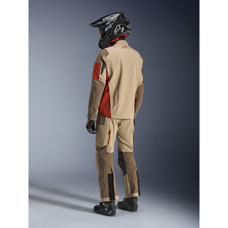 Alpinestars Maxdura Drystar XF mootorratta jope pruun-oranž