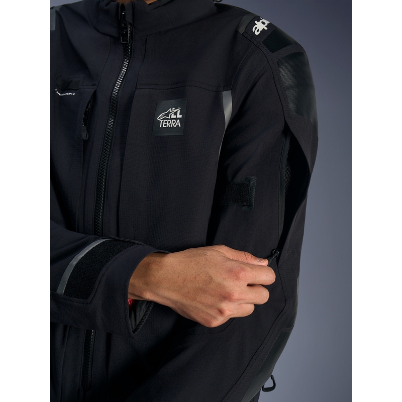 Alpinestars Andes PRO Drystar XF mootorratta jope must-tumehall