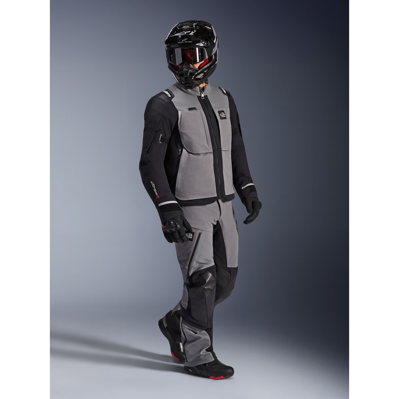 Alpinestars Andes PRO Drystar XF Mootorratta Jope Tumehall-Must