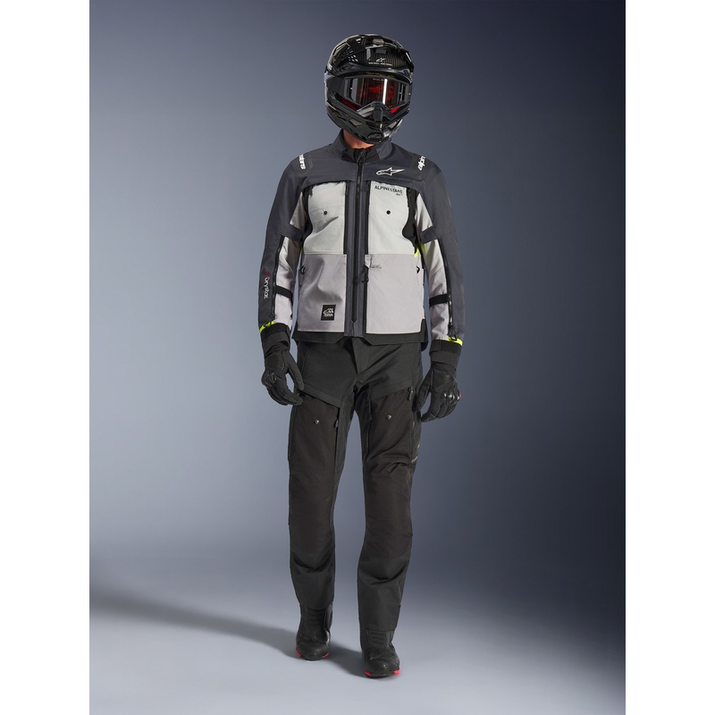 Alpinestars Cusco Drystar mootorratta jope helehall-helesinine-tumesinine