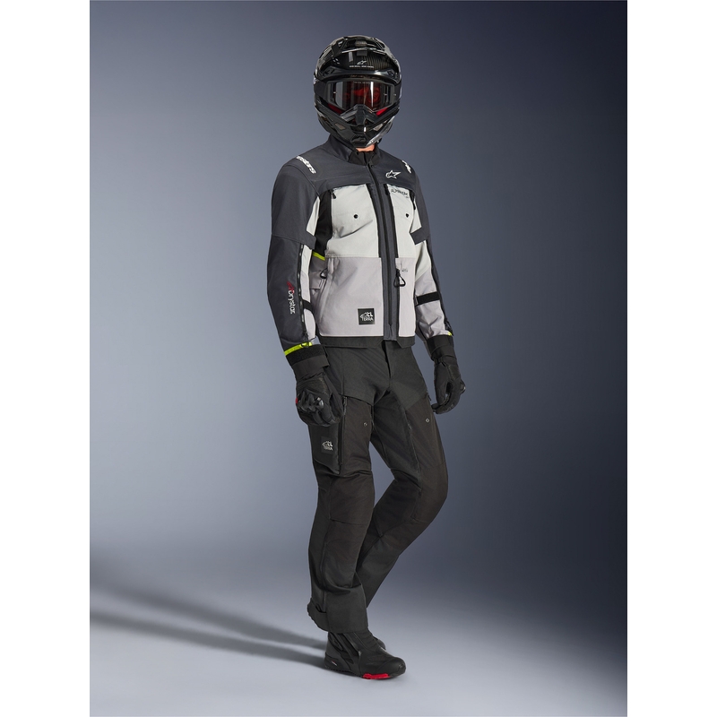 Alpinestars Cusco Drystar mootorratta jope helehall-helesinine-tumesinine