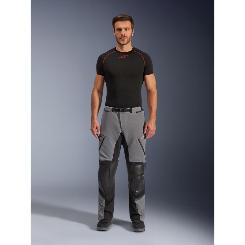 Alpinestars Andes PRO Drystar XF mootorrattapüksid tumehall-mustad