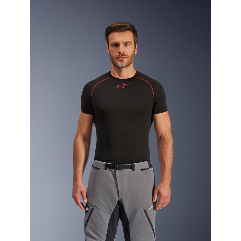 Alpinestars Andes PRO Drystar XF mootorrattapüksid tumehall-mustad