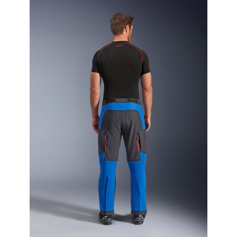 Alpinestars Maxdura Dual mootorrattapüksid sini-tumehall-oranžid