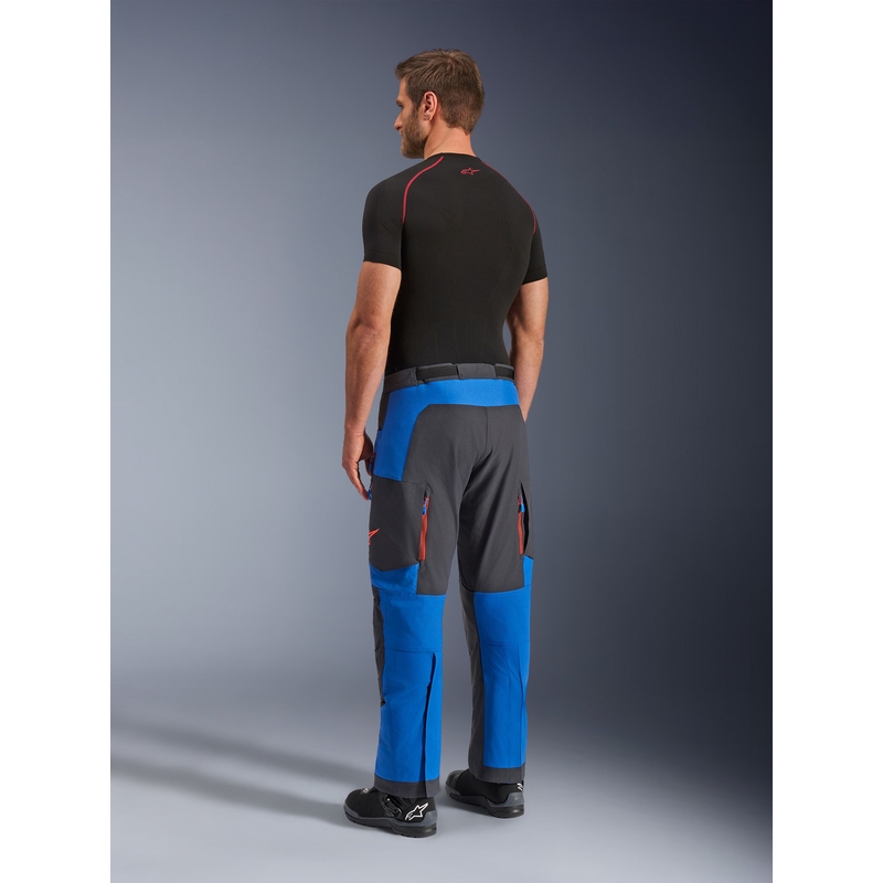 Alpinestars Maxdura Dual mootorrattapüksid sini-tumehall-oranžid