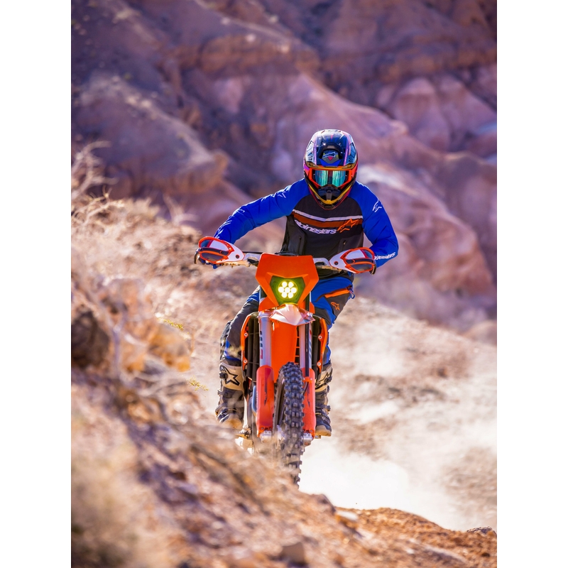 Alpinestars Maxdura Dual mootorrattapüksid sini-tumehall-oranžid