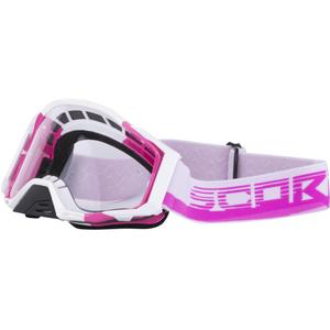 Scorpion MX mask motokrossiprillid roosa-valge
