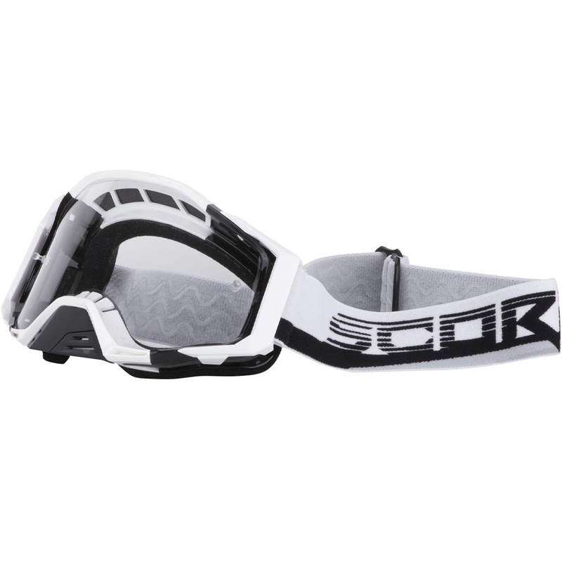 Scorpion MX mask motokrossiprillid valge-must
