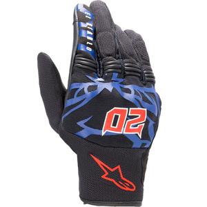 Alpinestars Copper FQ20 mootorratta kindad must-punane-sinine-valge