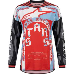 Alpinestars Techstar Limited Edition Beast Coast motokrossisärk hall-must-oranž