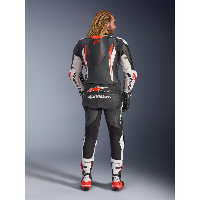 Alpinestars GP TECH V5 nahkkombinesoon must-valge-punane