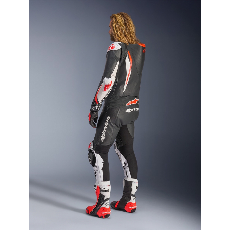 Alpinestars GP TECH V5 nahkkombinesoon must-valge-punane