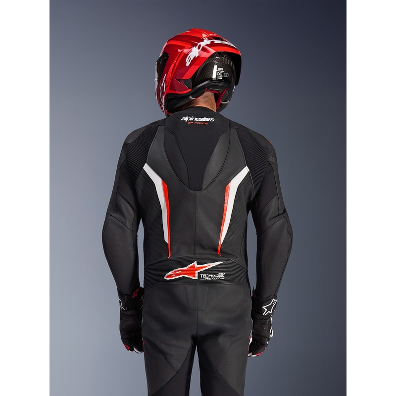 Alpinestars GP FORCE V2 ühes tükis mootorrattaülikond must-valge-fluopunane