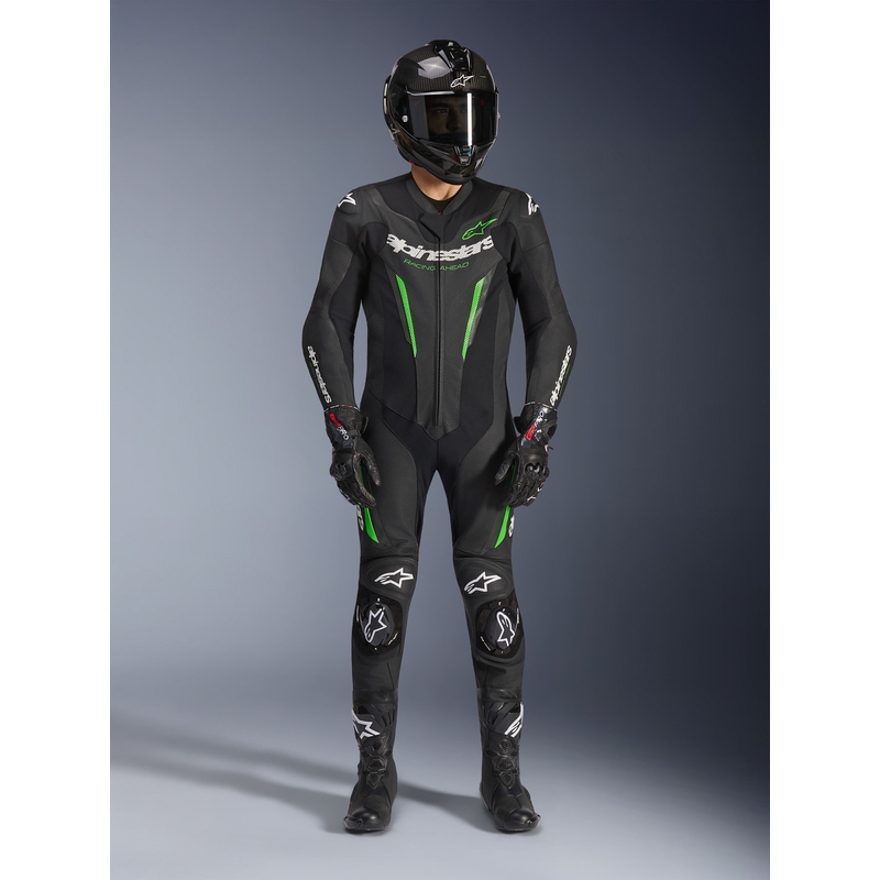 Alpinestars GP FORCE V2 ühes tükis mootorrattaülikond must-roheline