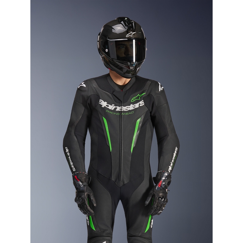 Alpinestars GP FORCE V2 ühes tükis mootorrattaülikond must-roheline