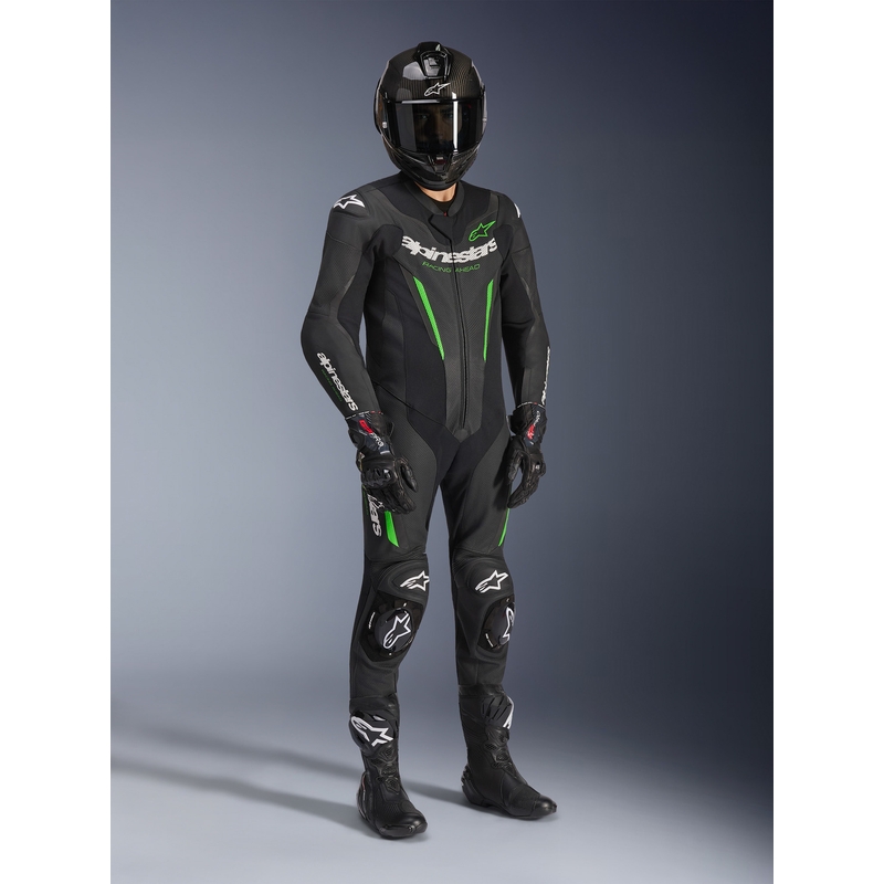 Alpinestars GP FORCE V2 ühes tükis mootorrattaülikond must-roheline