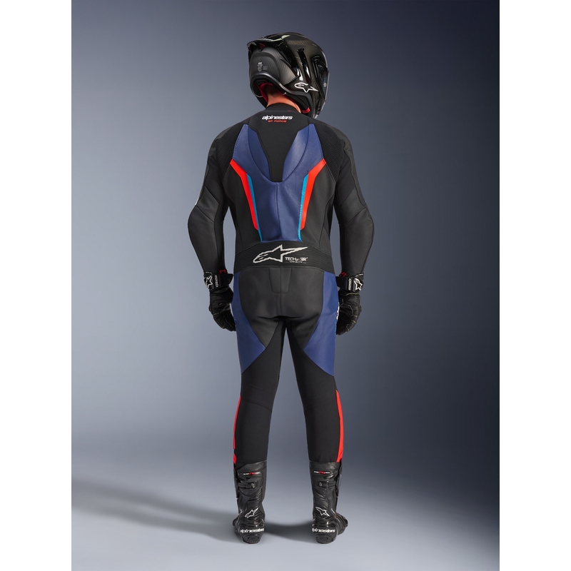 Alpinestars GP FORCE V2 ühes tükis mootorrattaülikond must-sinine-fluopunane-