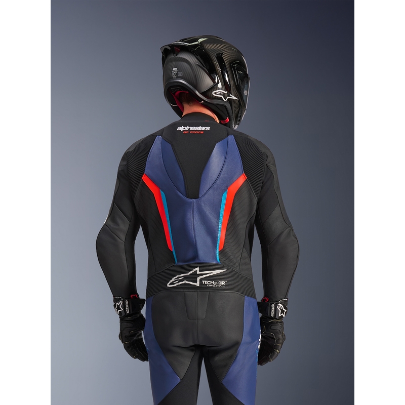 Alpinestars GP FORCE V2 ühes tükis mootorrattaülikond must-sinine-fluopunane-
