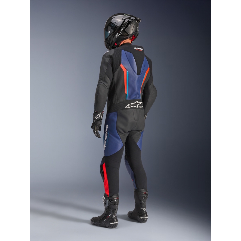 Alpinestars GP FORCE V2 ühes tükis mootorrattaülikond must-sinine-fluopunane-