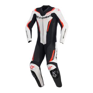 Alpinestars GP FORCE V2 ühes tükis mootorrattaülikond valge-must-fluopunane